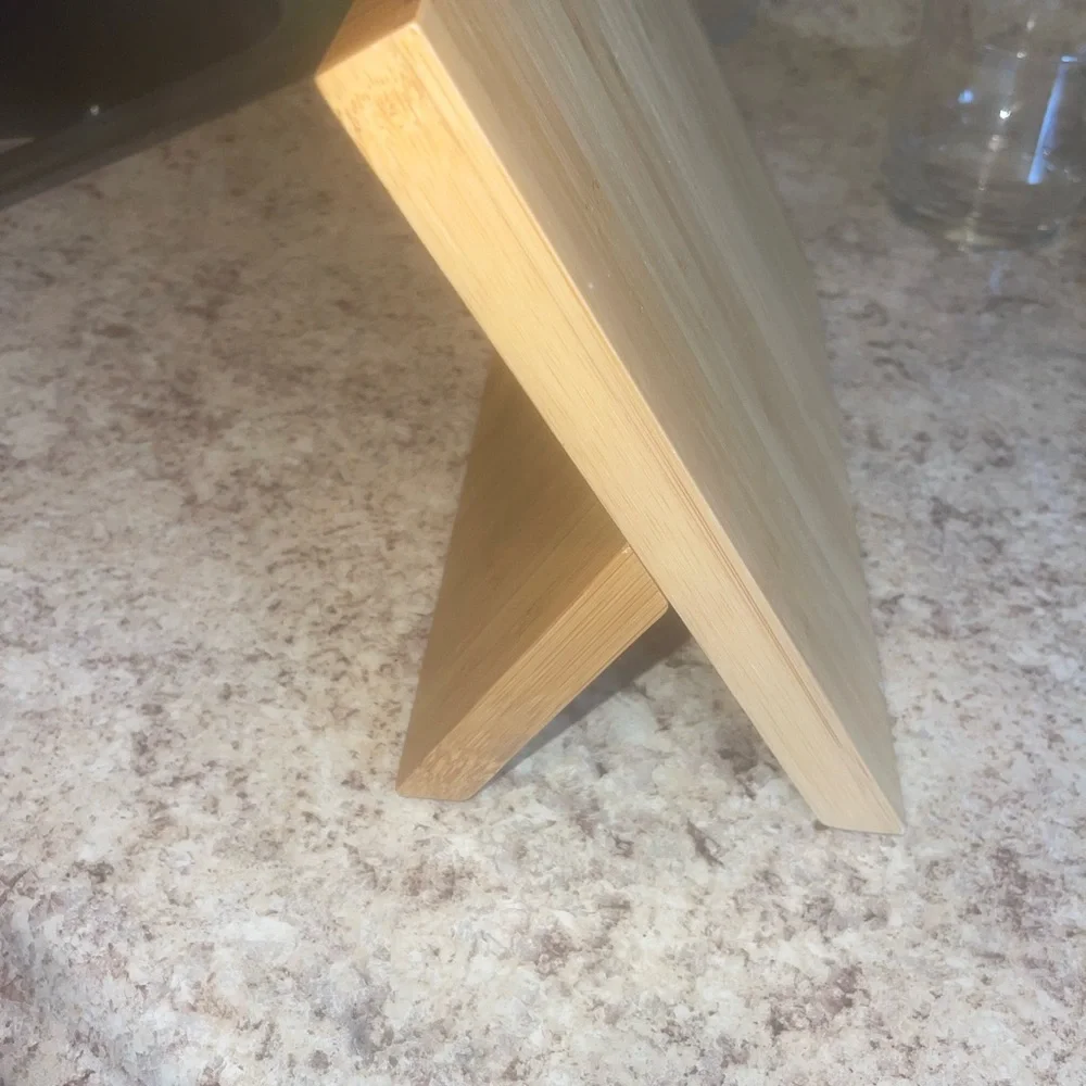 Container store bamboo magnetic knife dock